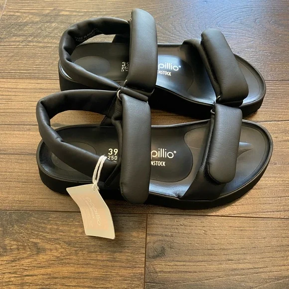 Birkenstock Papillio Black Theda Sandals Size 39 - Picture 3 of 4